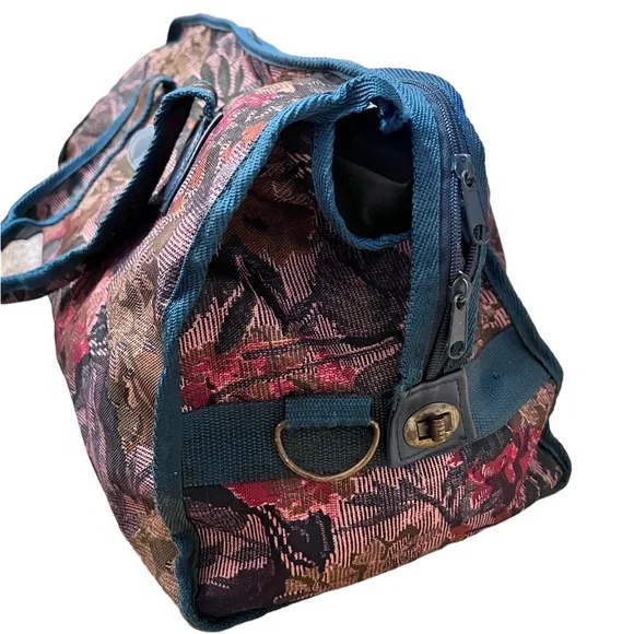 VINTAGE Tapestry Weekender Duffle Bag Riviera - Picture 5 of 7